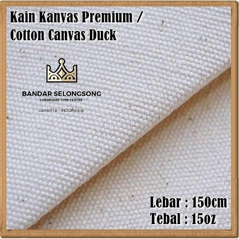 

KAIN KANVAS KATUN HALUS TEBAL / KAIN CANVAS COTTON DUCK / KANVAS TAS