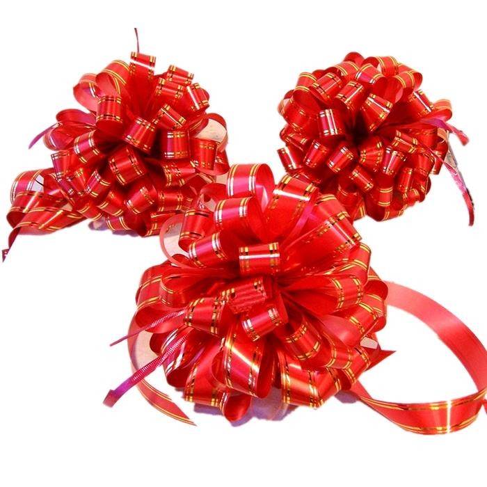 Tukuparty Pompom Gunting Pita Peresmian Kombinasi Warna Lis Emas Gold Set Paket