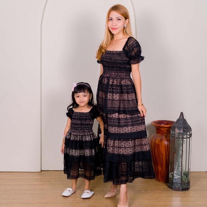 AuroraS - Kimora Couple Dress Dress Ibu & Anak Dress Natal Terlaris