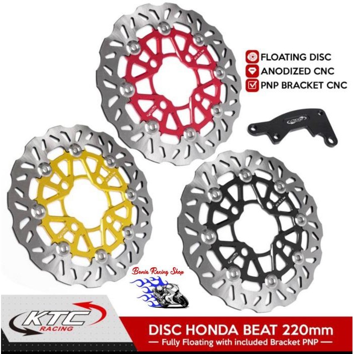 Disc Brake/Piringan Cakram Ktc 220Mm Floating Beat Vario 125 Vario 150