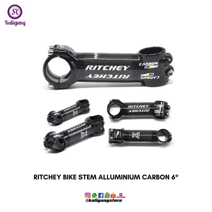 Ritey Stem Sepeda Carbon Alloy 6 Derajat Xc Mtb Roadbike