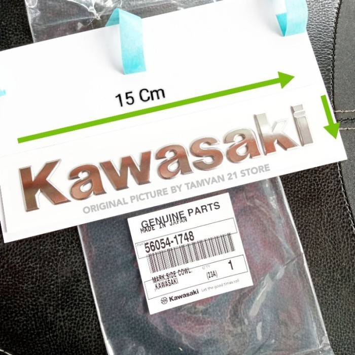 1 buah emblem stiker timbul kawasaki ninja z800 z1000