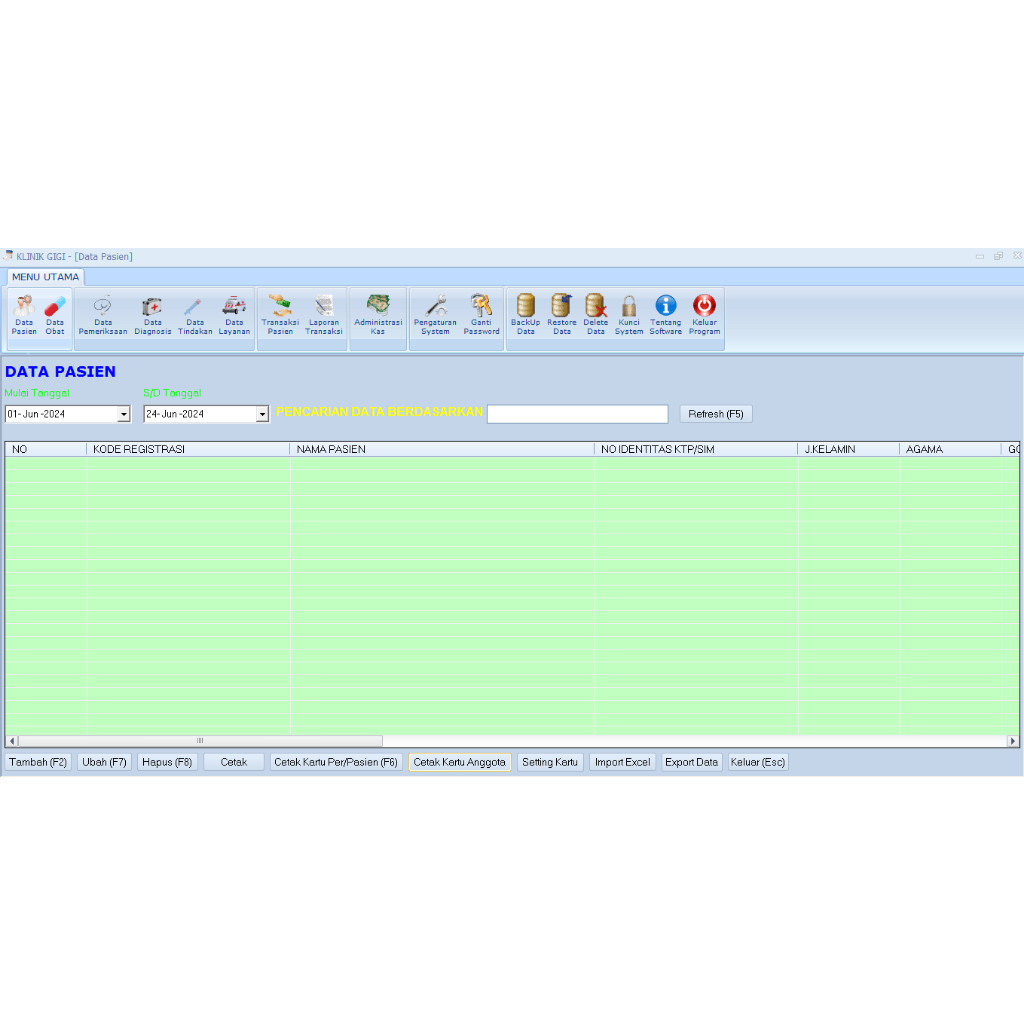 Software Aplikasi Klinik gigi Standart