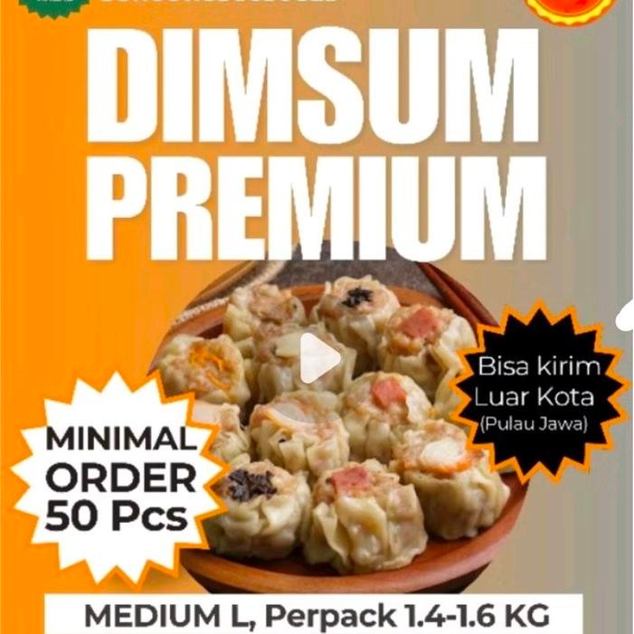 

MEDIUM SIZE L!! (HARGA Perpack = isi 50 pcs) PABRIK Frozen food madame Dimsum ayam atau Siomay Ayam