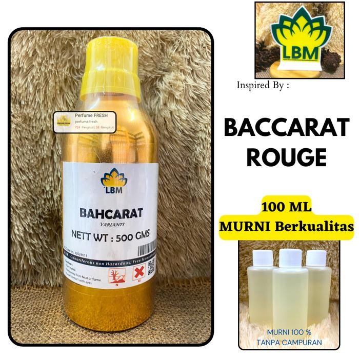 Bibit Parfum Baccarat Rouge 540 100 ml MURNI by LBM - Parfum Baccarat