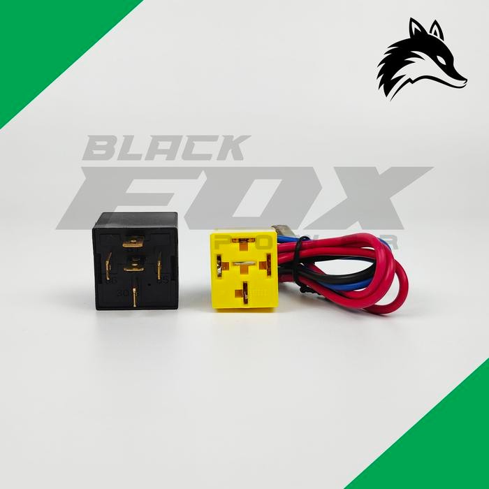 Relay 12V Kaki 5 Soket Universal Mocc