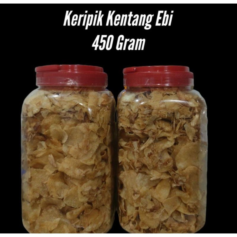

Keripik Kentang Ebi 450 Gram Homemade Enak Berkualitas Bawang Goreng Cemilan Makanan Ringan Kripik