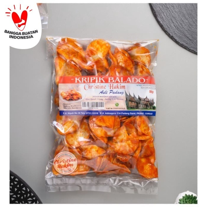 

keripik balado christine hakim Bulat 500g /sanjai balado christine hakim