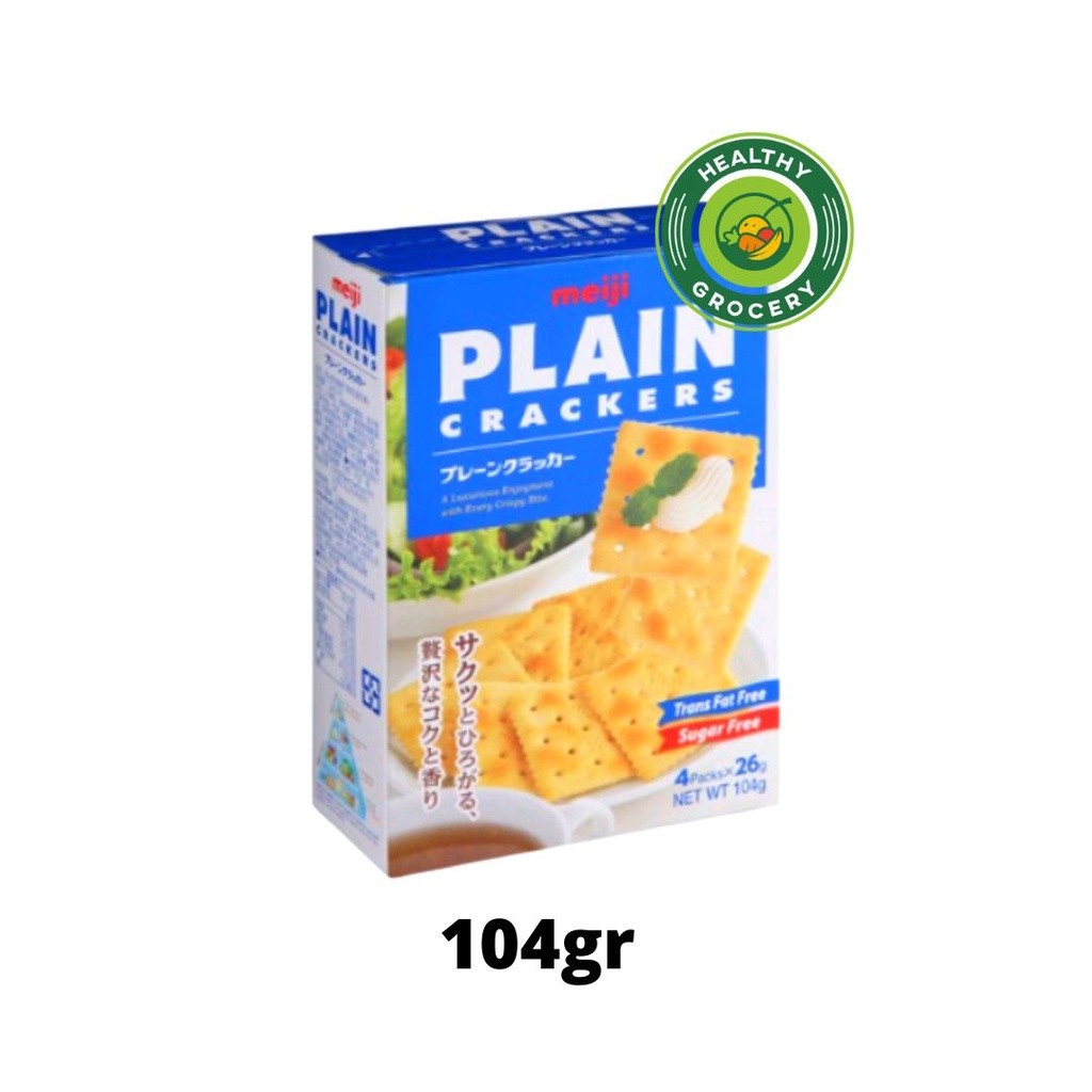 

Meiji Plain Crackers / Plain Crackers With Oat / Plain Crackers With Sesame 104gr