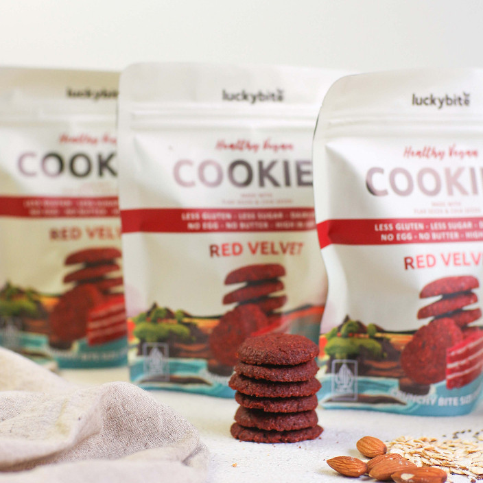 

Vegan Cookies (100gr) - Less Gluten & Healthy - LUCKYBITE