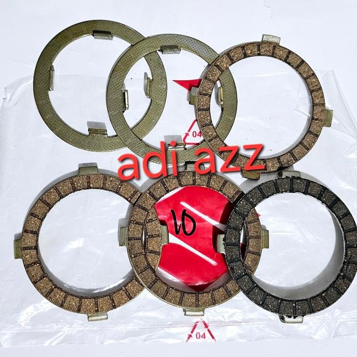 TERLARIS KAMPAS KOPLING SET ISI 6 SUZUKI RC110 CRYSTAL TORNADO GS BUKAN ORI KUALITAS BAGUS