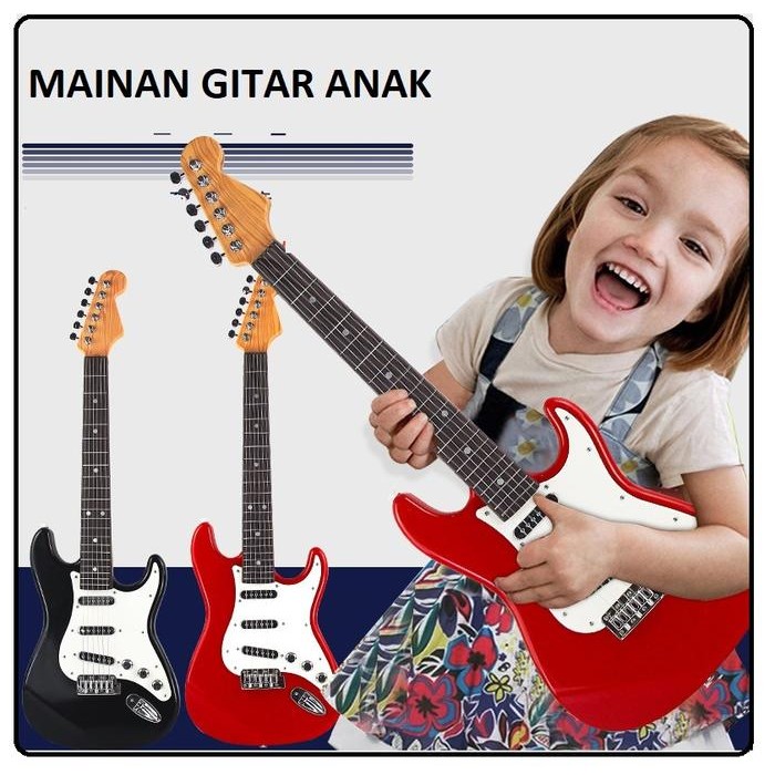 MAINAN ANAK GITAR BASS ELEKTRIC / ELEKTRIK EDUKASI BELAJAR MUSIK UNIK