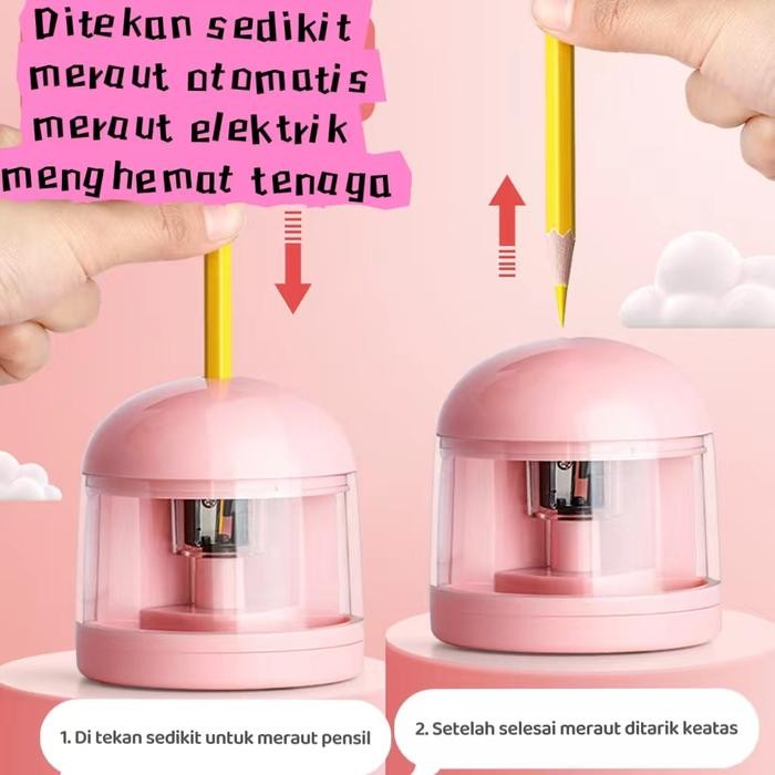 

AqibSaza Electric Stationery Set / Set Alat Tulis Dengan Rautan Penghapus Vacuum Elektrik dan Pensil