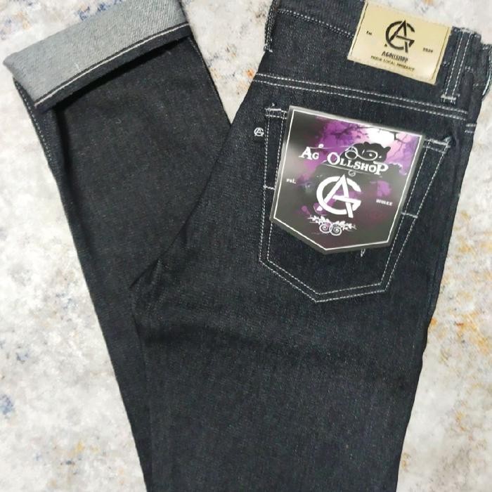 Celana Denim Selvedge Celana Kaku Celana Raw Denim Anak Fashion Terlaris