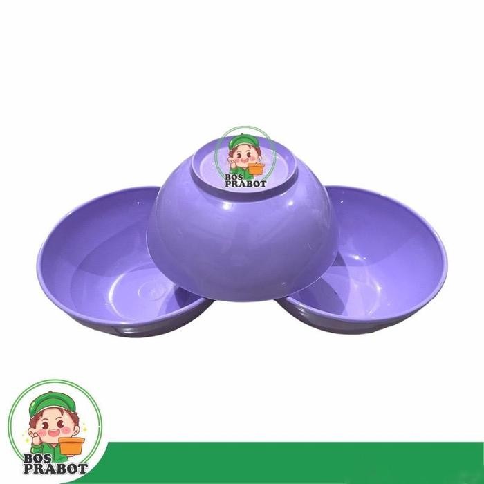 6 Pcs Mangkok Bakso Semi Melamin / Mangkok Semi Melamin Lilac / Mangkok Semi Melamin Pink / Mangkok