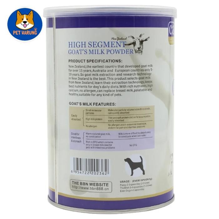 BBN GOAT MILK NEW ZEALAND POWDER 400G PET MILK SUSU ANJING