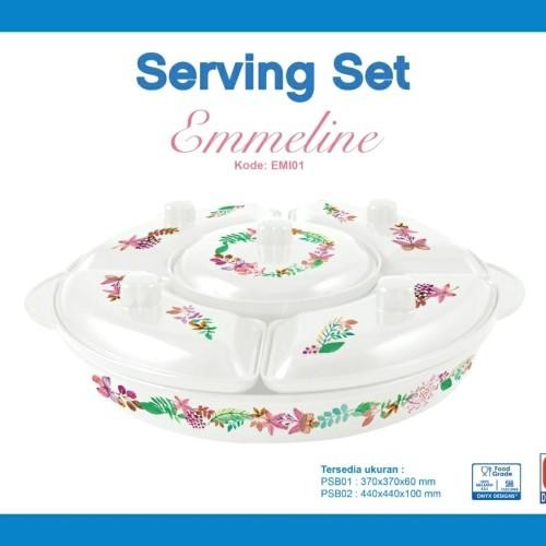 Party Set Onyx Motif 17 Inch Prasmanan Onyx Party Set Melamin