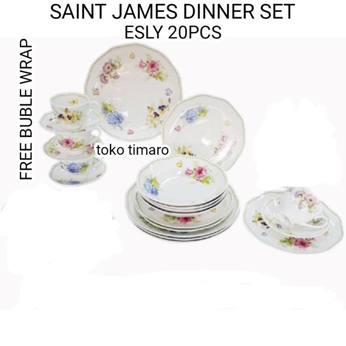 TERBARU SAINT JAMES DINNER SET ESLY 20PCS