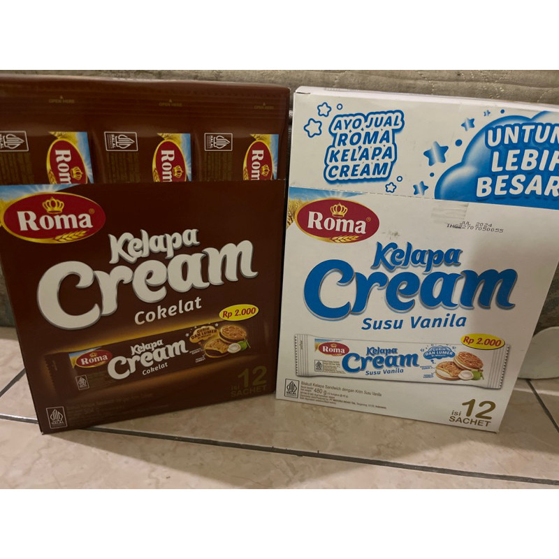 

Roma Kelapa Cream Perbox Isi 12 pcs