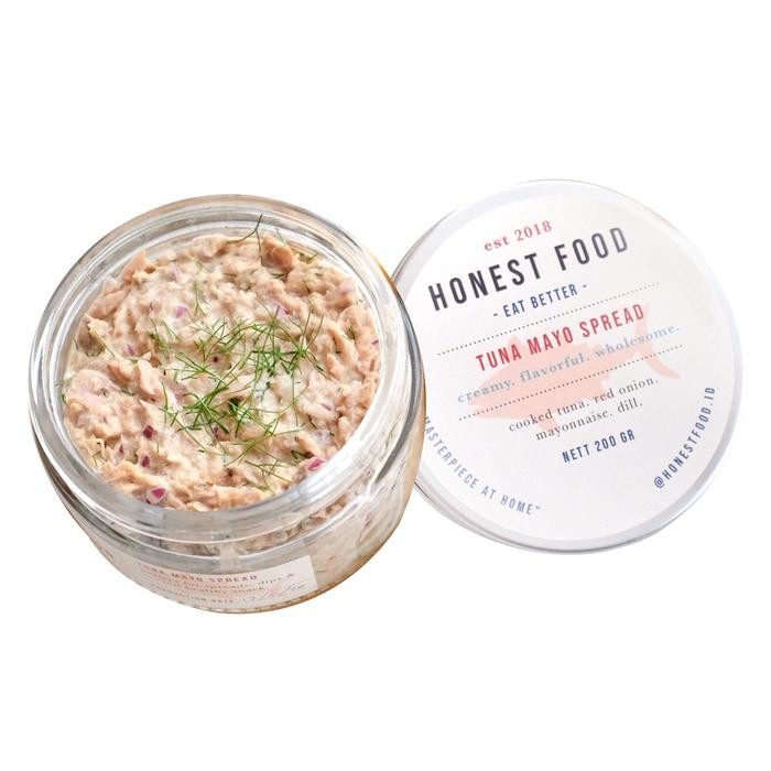

CARAKA.STORE1 TUNA MAYO SPREAD HONESTFOOD - SELAI IKAN TUNA, OLESAN SANDWICH, OLESAN ROTI