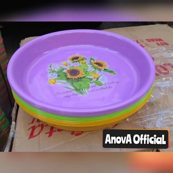 JTTOP" NAMPAN CALISTA 30 CM. TAMPAH KECIL . BAKI BULAT . TATAKAN PLASTIK