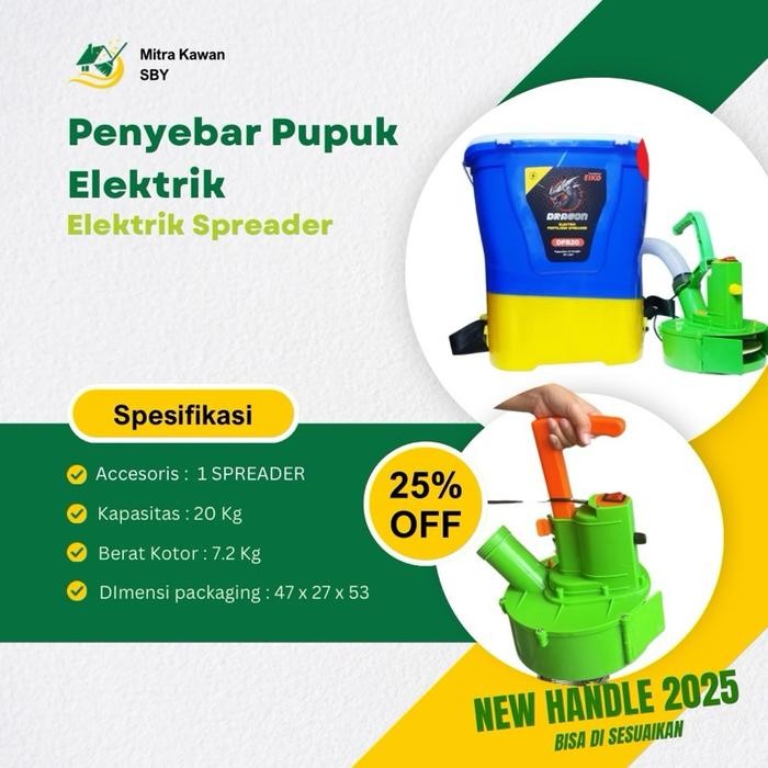 Alat penabur pupuk padat Fertilizer spreader ELEKTRIK EIKO