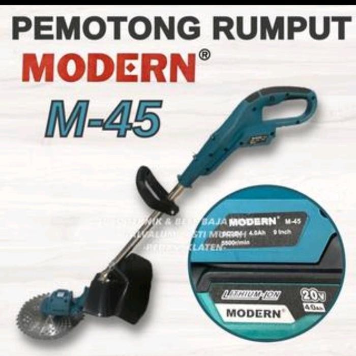 Mesin Potong Rumput Batrai Modern M45 Pemotong Rumput Cordless M-45