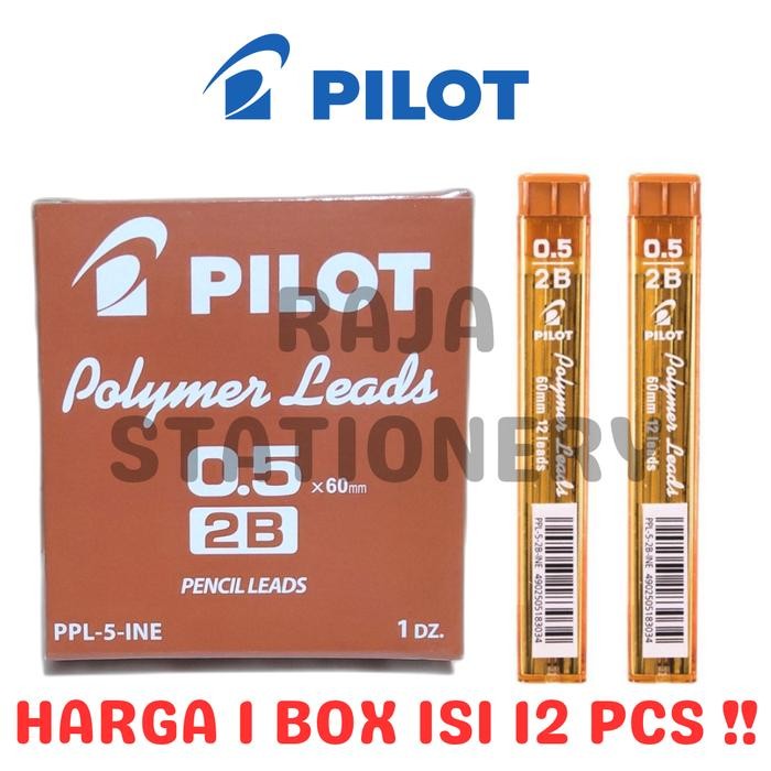 

PILOT PENCIL LEAD 2B 0.5MM 0.7MM ISI PENSIL MEKANIK PILOT PPL5 0.5 2B 0.7 LUSIN BOX PPL5 12PCS