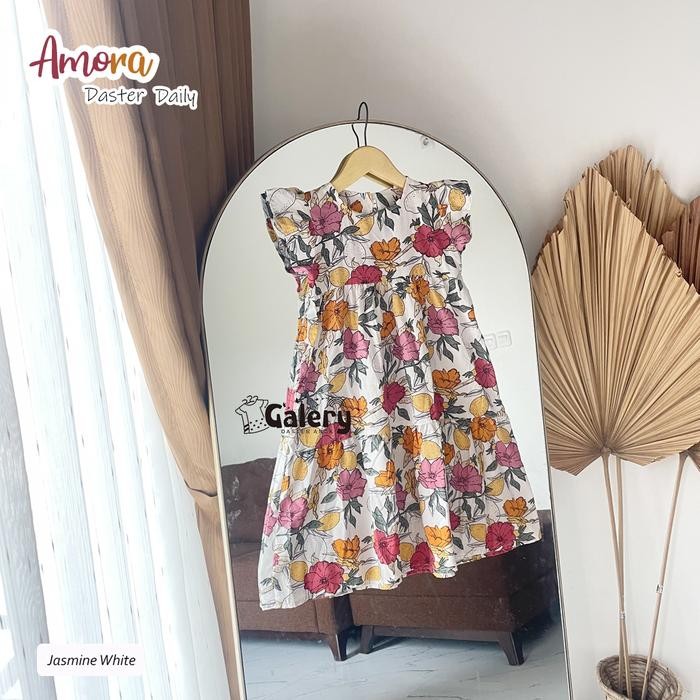 DRESS ANAK PEREMPUAN AMORA DRESS 1-6 TAHUN BAJU HARIAN ANAK DASTER BALITA CANTIK BAHAN ADEM NYAMAN