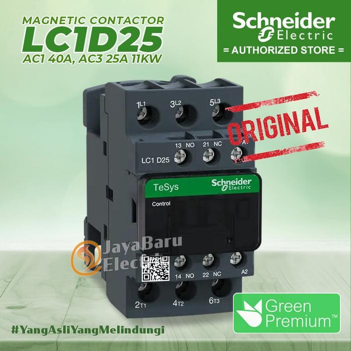 Schneider Kontaktor Contactor Lc1D25 24V 42V 48V 110V 220V 380V Lc1D25B7 Lc1D25D7 Lc1D25E7 Lc1D25F7