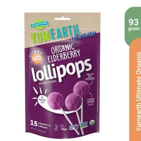 

YumEarth Organic Pops Yum Earth 14pops Lollipops gluten free sugar 14 pops 15 pops free vegan non