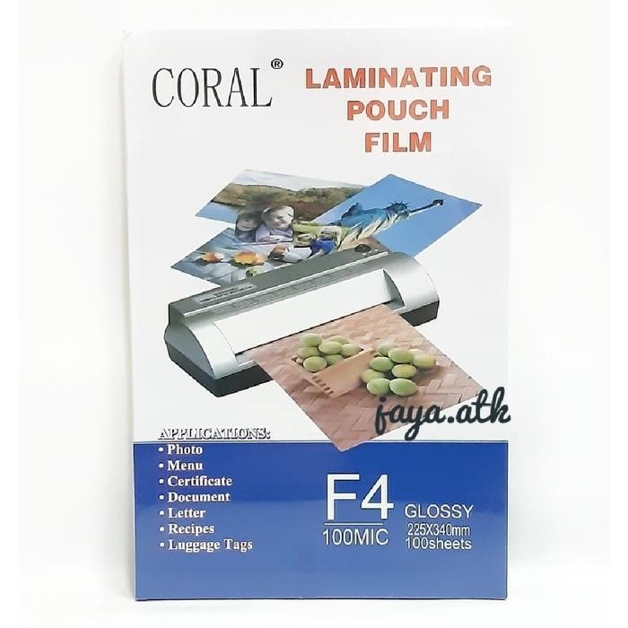 

Siap- PLASTIK LAMINATING F4 LAMINASI FOLIO PANAS HOT LAMINATING FILM 100 MIC