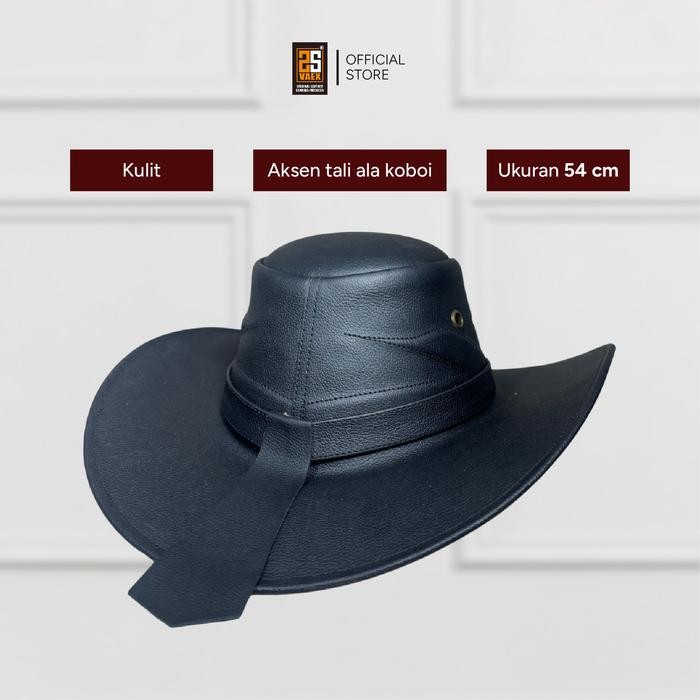 Topi Koboi Laken Full Kulit Asli Berkualitas Elegan #Gratisongkir #Sale #Discount