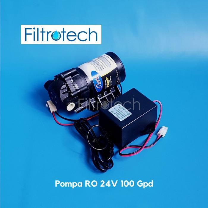 BnYkPilih- Pompa Ro 24V Booster Ro Pump 24V / Pump Ro 24V + Adaptor + Fitting