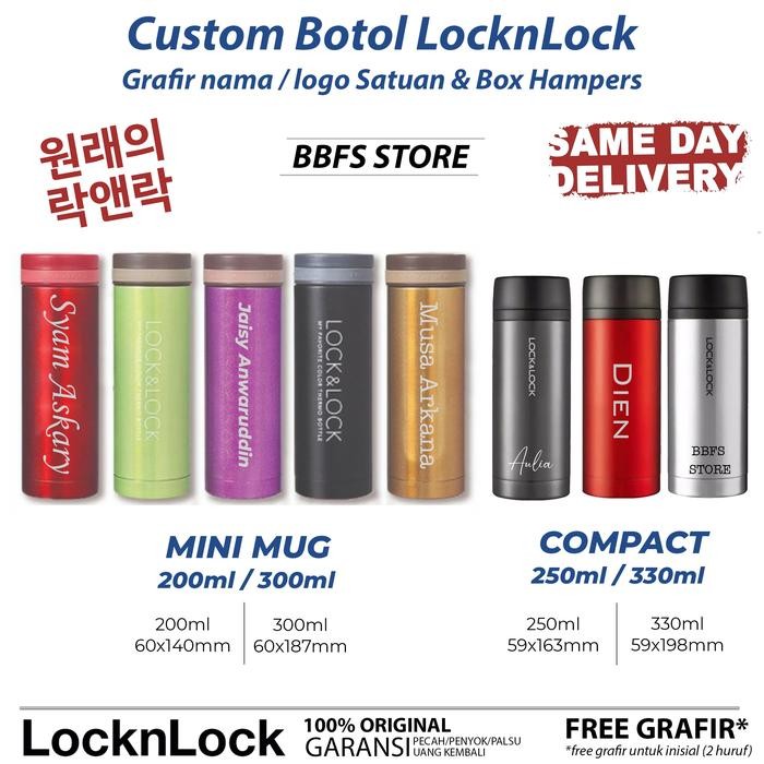 LOCK N LOCK COMPACT BOTOL TERMOS PANAS DINGIN 250ML 250 ML LHC4133