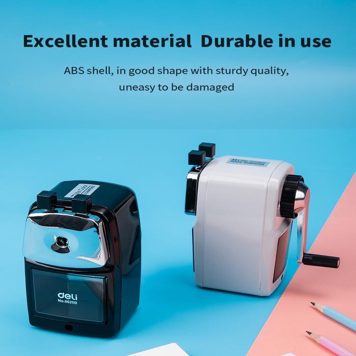 

Ready- Deli E0620 Rautan Meja-Metal Rotary Pencil Sharpener