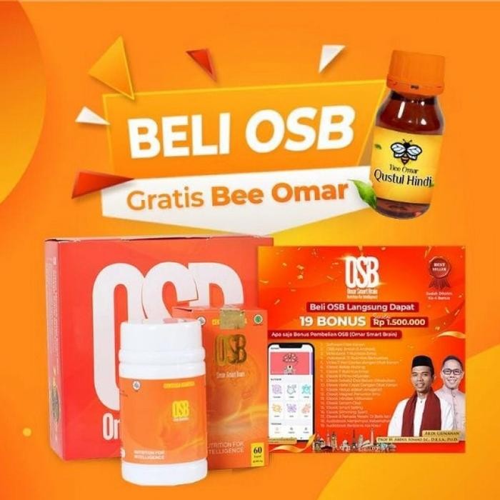 PROMO GARANSI OSB ASLI - Vitamin Otak OSB / Nutrisi Otak OSB (BPOM Herbal) KQ430