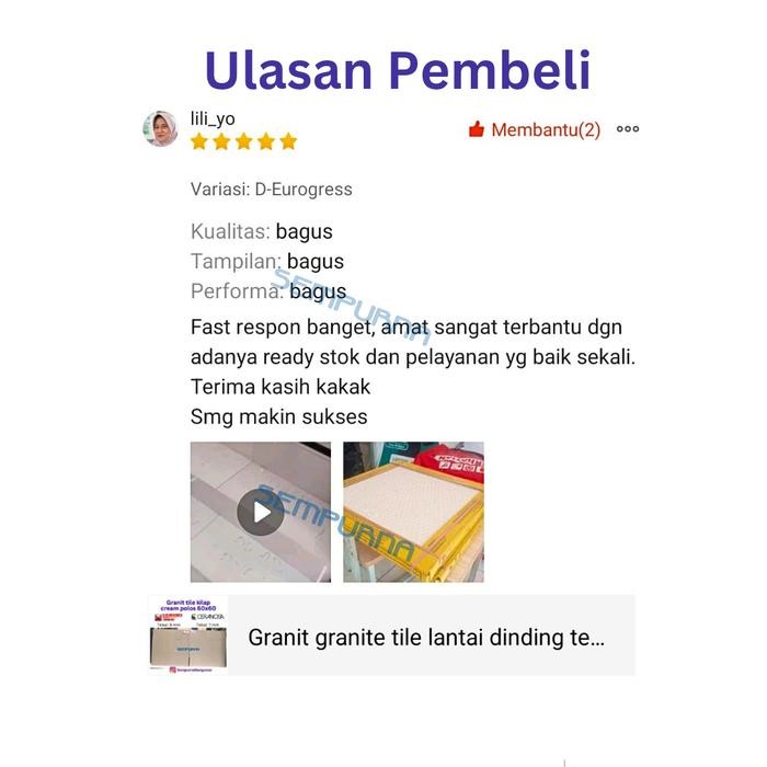 PO Granit cream polos 60x60 D-Eurogress Creme Marble