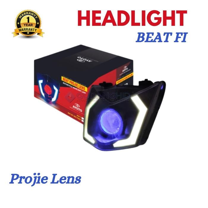 Lampu Depan Beat Fi Esp Ayoto Headlamp Biled Projie Reflektor Custom