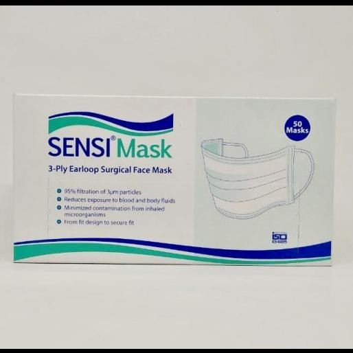 Sensi Mask Earloop / Masker Sensi / Masker Bedah / 3ply