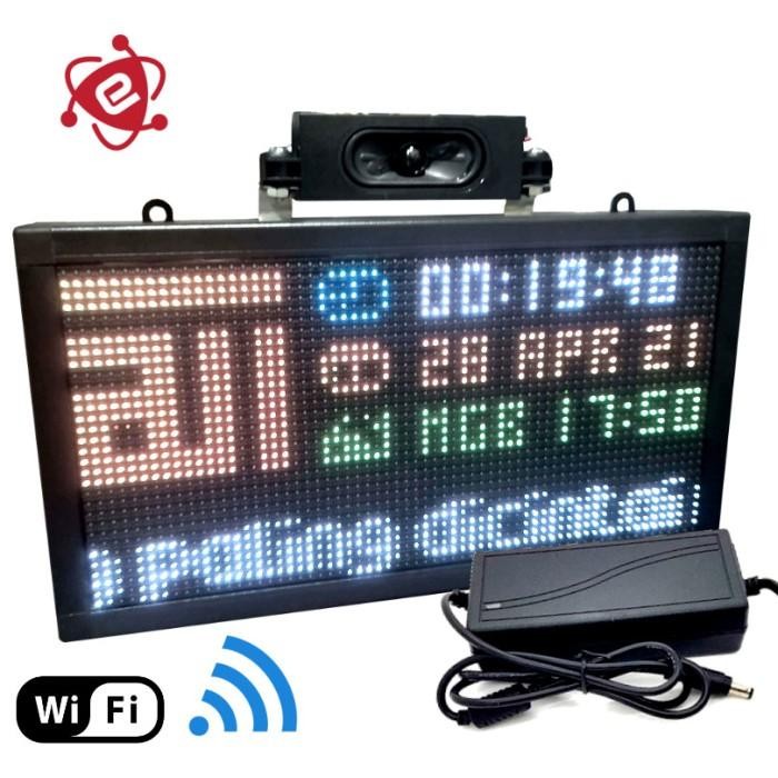 Jam Digital Jadwal Sholat Warna Mp3 Wifi Masjid Jws Murottal Rgb Led
