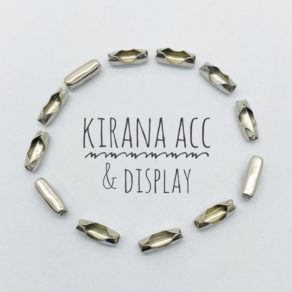 10. Pcs Pengait Rantai Kalung Biji Lada Merica / Kaitan Biji Bambu