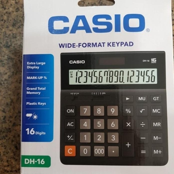

ASLI DH 16 KALKULATOR MEJA 16 DIGIT / Kalkulator Kantor DH 16 READY STOCK