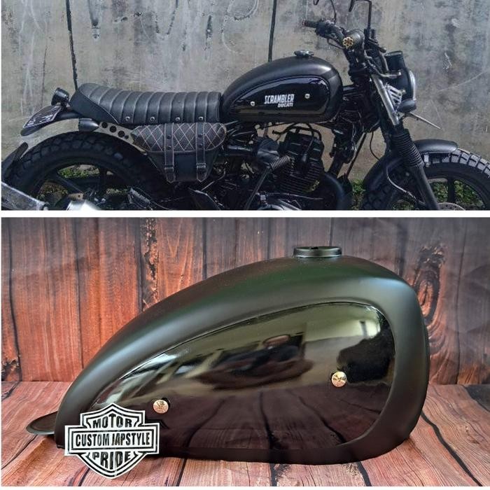 PREMIUM Tangki Custom scrambler batcafe bratstyle megapro tiger scorpio byson thunder