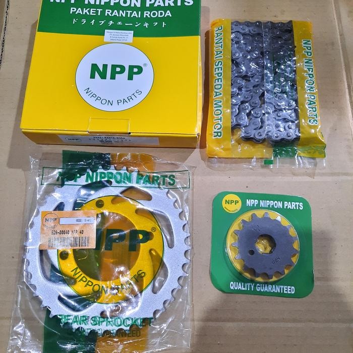 Girset Gearset Gir Gear Set Rantai Depan Belakang Yamaha Vega Zr Npp