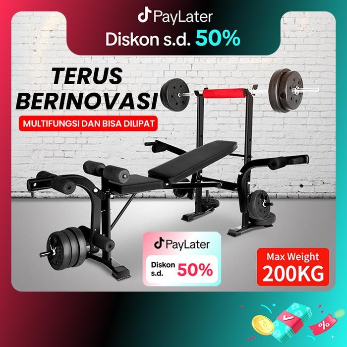 Bench press kecil Multi fungsi Berat Bangku alat olahraga rumahan fitness gym sit up board