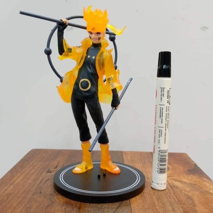 mainan static figure uzumaki naruto kyubi naruto series tinggi sekitar