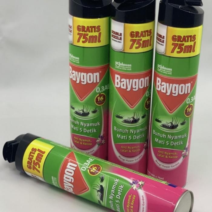 baygon flower garden 600ml+75ml harga super murah