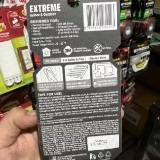 

Double Tape 3M Extreme Strong Indoor Outdoor 414-S19 6.7kg