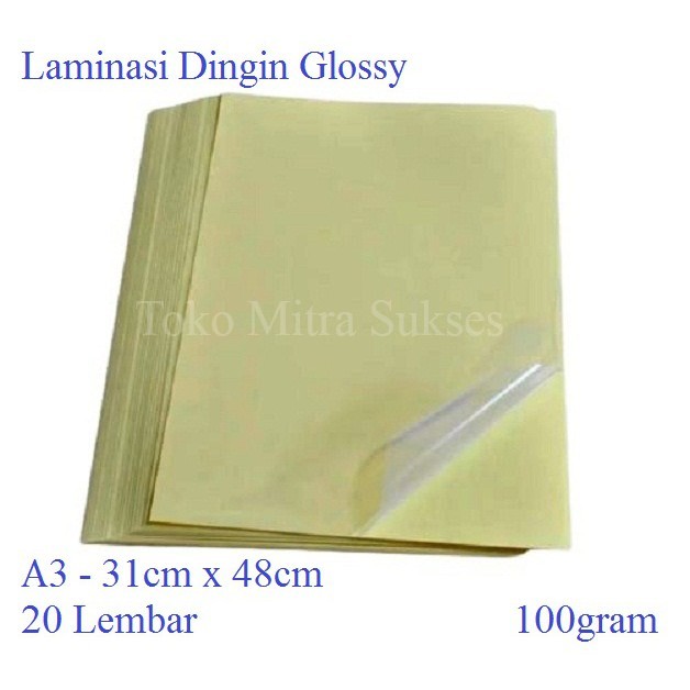 

Laminasi Dingin Glossy A3+